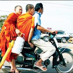 Monks Ride Moto-Taxi