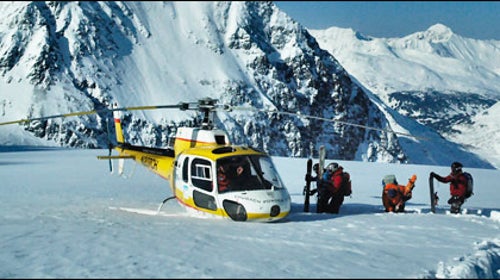 Heli-skiing in Alaska