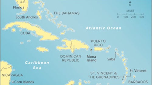 Caribbean Map