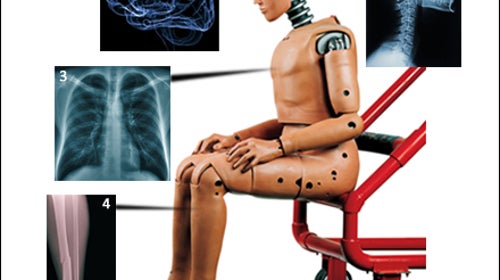 Avalanche crash-test dummy