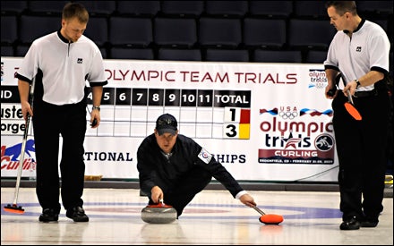 Members of the 2010 U.S. Olympic Team for Men's Curling