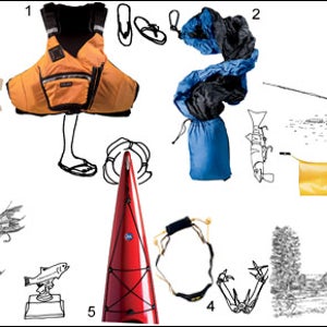 Sea-kayak camping gear