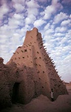 Sticks and stones: an 11th-century mud-and-brick mosque in the Niger River trading port of Djénné, Mali.