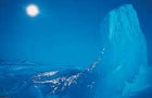 Blue velvet: a moonlit iceberg in Greeland.