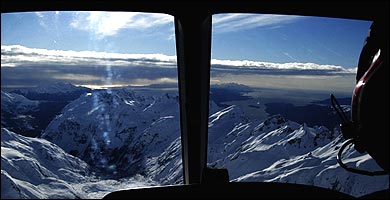 heli-skiing