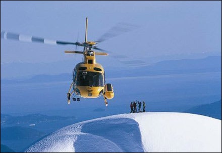 YOUR RIDE IS HERE: Reaching new heights on the mega-yacht heli-skiing tour