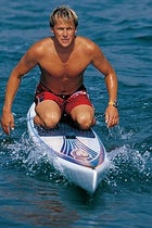 Competitive paddleboarder Dan Mann out for a cruise
