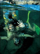 Men's Hawaiian Shorts and Woman's Skirt from Immersion Research, the Flip Snorkel and Fino Mask, and Twin Jen Full Foot fins
