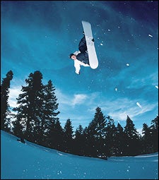 We have liftoff: Burton snowboarder Keir Dillon in his natural element