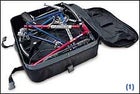 The 19-pound RITCHEY BREAKAWAY TRAVEL BIKE is the first packable full-size high-performance road rig. An ingenious coupling system unites the two-piece frame, and it breaks back down and fits inside its own light, airline-friendly case. ($2,500; 800-748-2439, www.ritcheylogic.com)