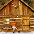 Karnazes at Dunton's Major Ross Cabin.