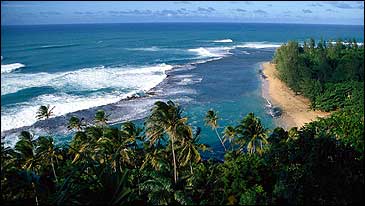 Hawaiian punchdrunk love: Kauai's Kee Beach from the Kalalau Trail