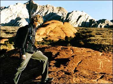 Hiking in Utah's Snow Canyon State Park.