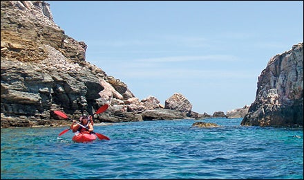 Sea kayaking Greece