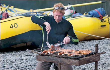 Smoked salmon on the Nass.