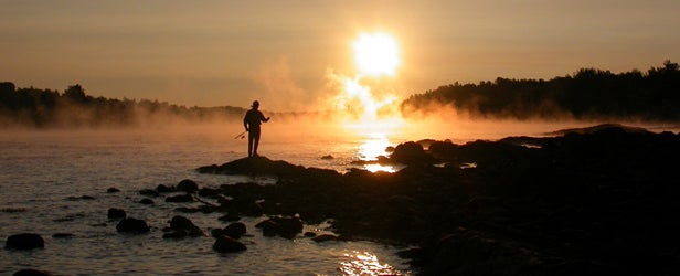 Fishing for Striped Bass, Penobscot River