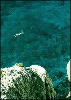 DEEP BLUE: Carbo unloading off the shore of Finalpia
