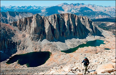 The route up Mount Whitney