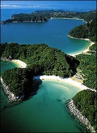 Able-bodied waters in New Zealand's Abel Tasman National Park