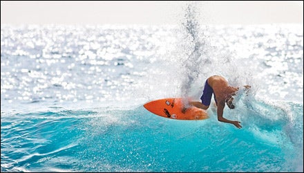 Surfer in Kona, Hawaii