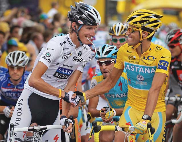 Andy Schleck and Alberto Contador: In on the joke?