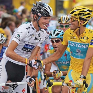 Andy Schleck and Alberto Contador: In on the joke?