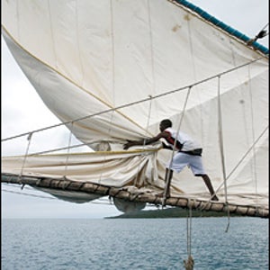 On the ferry heading back to La Gonave