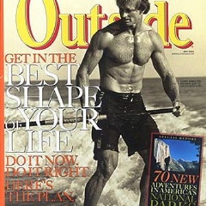 Laird Hamilton on Mailbu Beach, Los Angeles, California, February 13, 2002