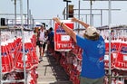 Scenes from race day
