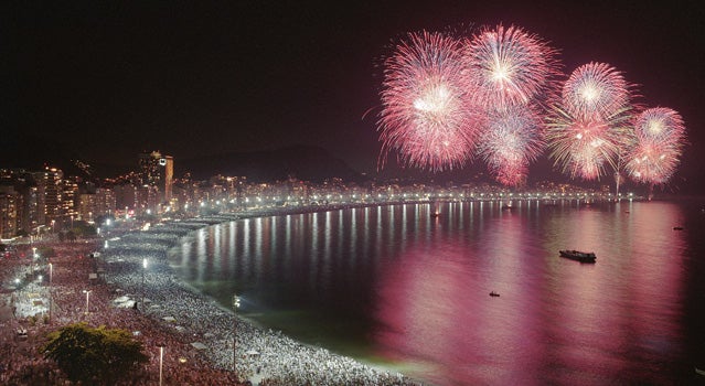 Get a fresh start to the New Year on Copacabana Beach