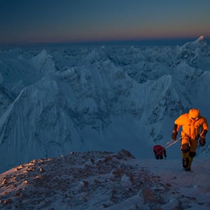 Simone Moro and Denis Urubko on Gasherbrum II