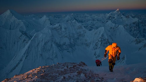 Simone Moro and Denis Urubko on Gasherbrum II