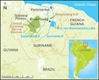 Suriname Map