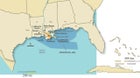 Oil spill map