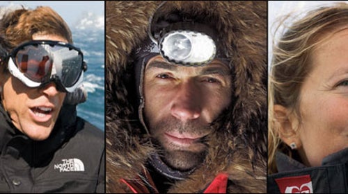 Dean Karnazes, Mike Horn, and Samantha Davies