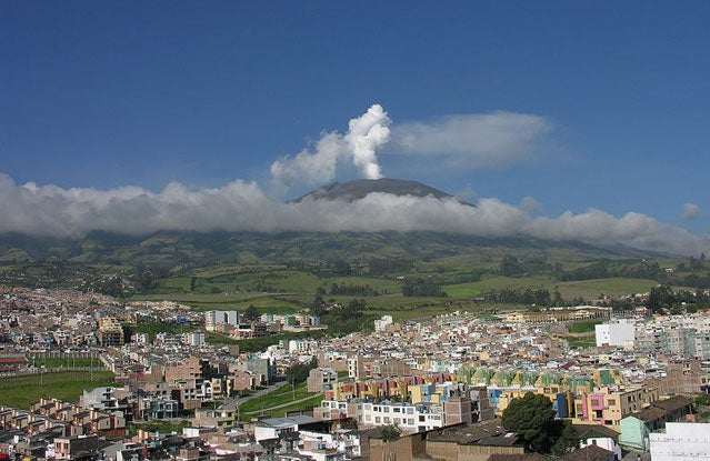 Galeras stratovolcano