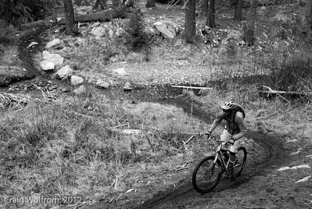 Riding near Coyote Yurt