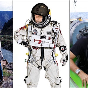 Christo, Felix Baumgartner, James Cameron