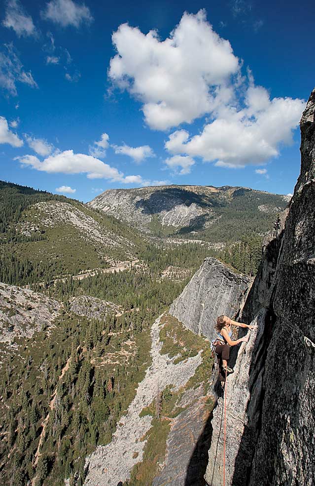 Scaling Lover's Leap in Strawberry, California