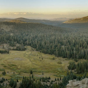 Looking out from the Pacific Crest Trail.
