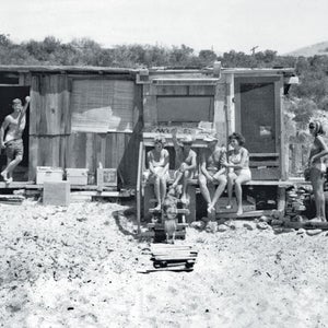 Robert Waters and friends at Hollister Ranch in 1965