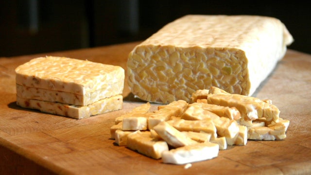 Sliced tempeh