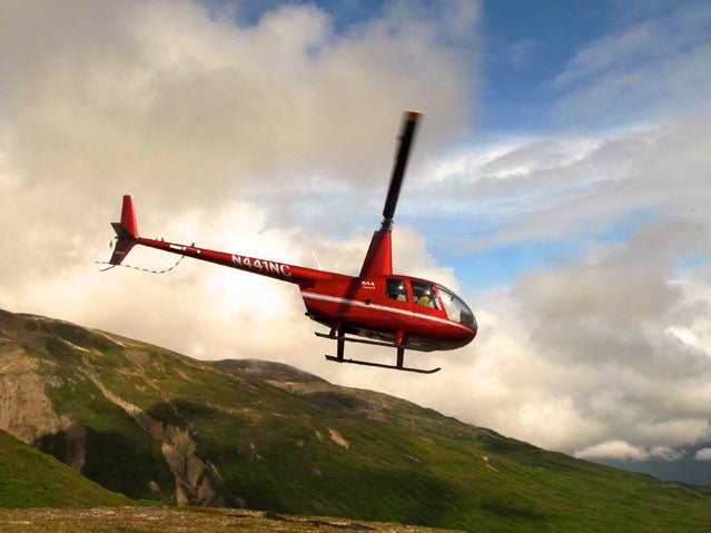 Winterlake Lodge helicopter