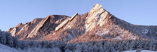 Boulder's iconic Flatirons