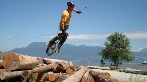 Kris Holm at the Spanish Banks in Vancouver.