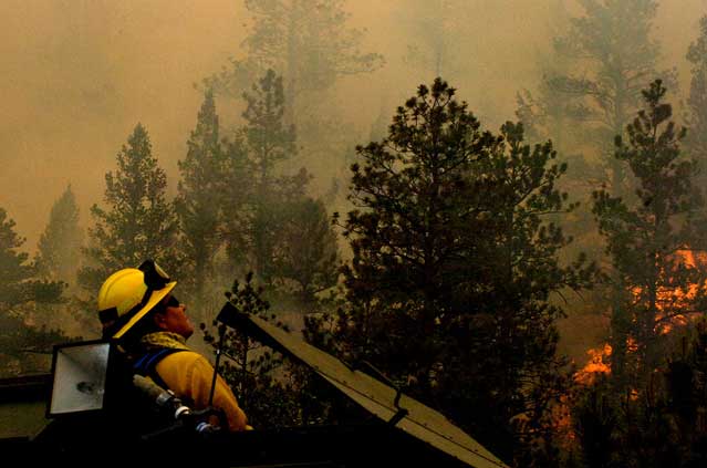 Colorado forest fire national guard High Park climate change global warming