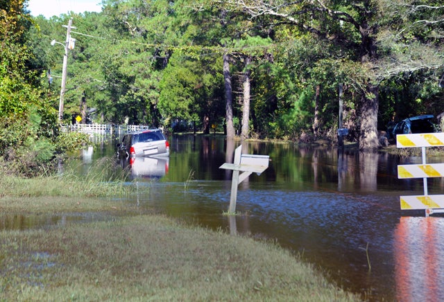 Local flooding in North Carolina.