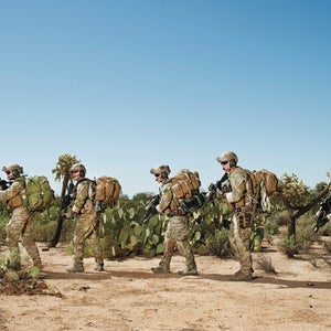A team of Air Force pararescuem