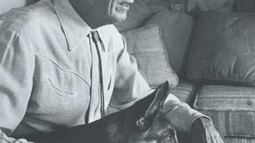 Rin Tin Tin and owner Lee Duncan