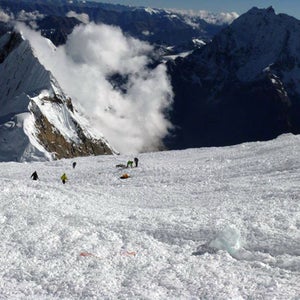 Debris field on Manaslu.